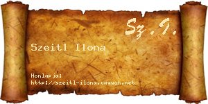 Szeitl Ilona névjegykártya